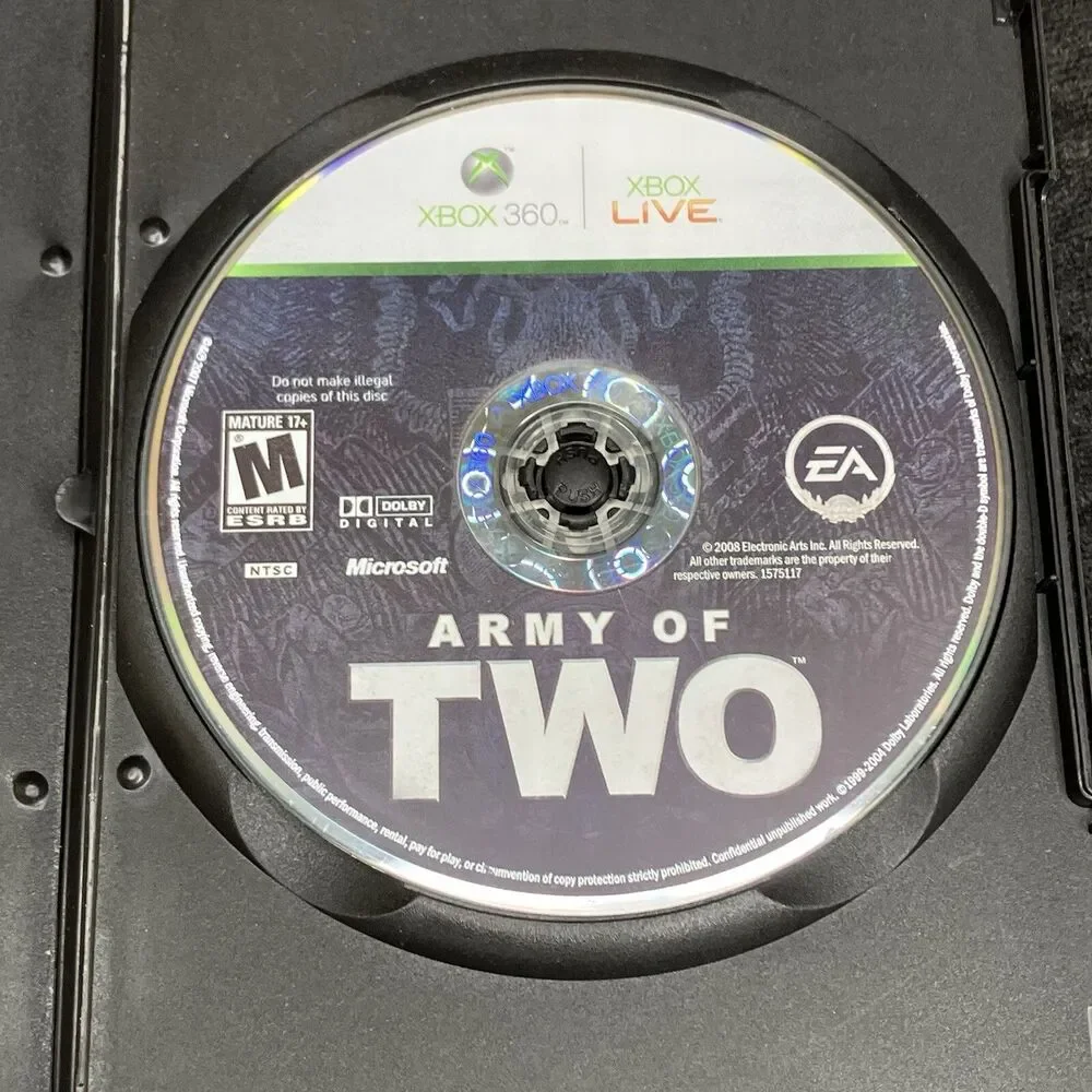 Army of Two (Microsoft Xbox 360, 2008) Disc Only